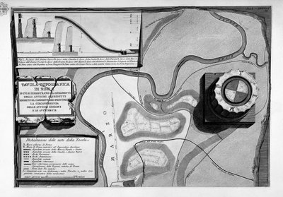 Maps of Ancient Roman Aqueducts in Rome by Giovanni Battista Piranesi